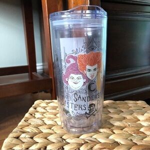 Disney Hocus Pocus Sanders Sister plastic double wall tumbler.